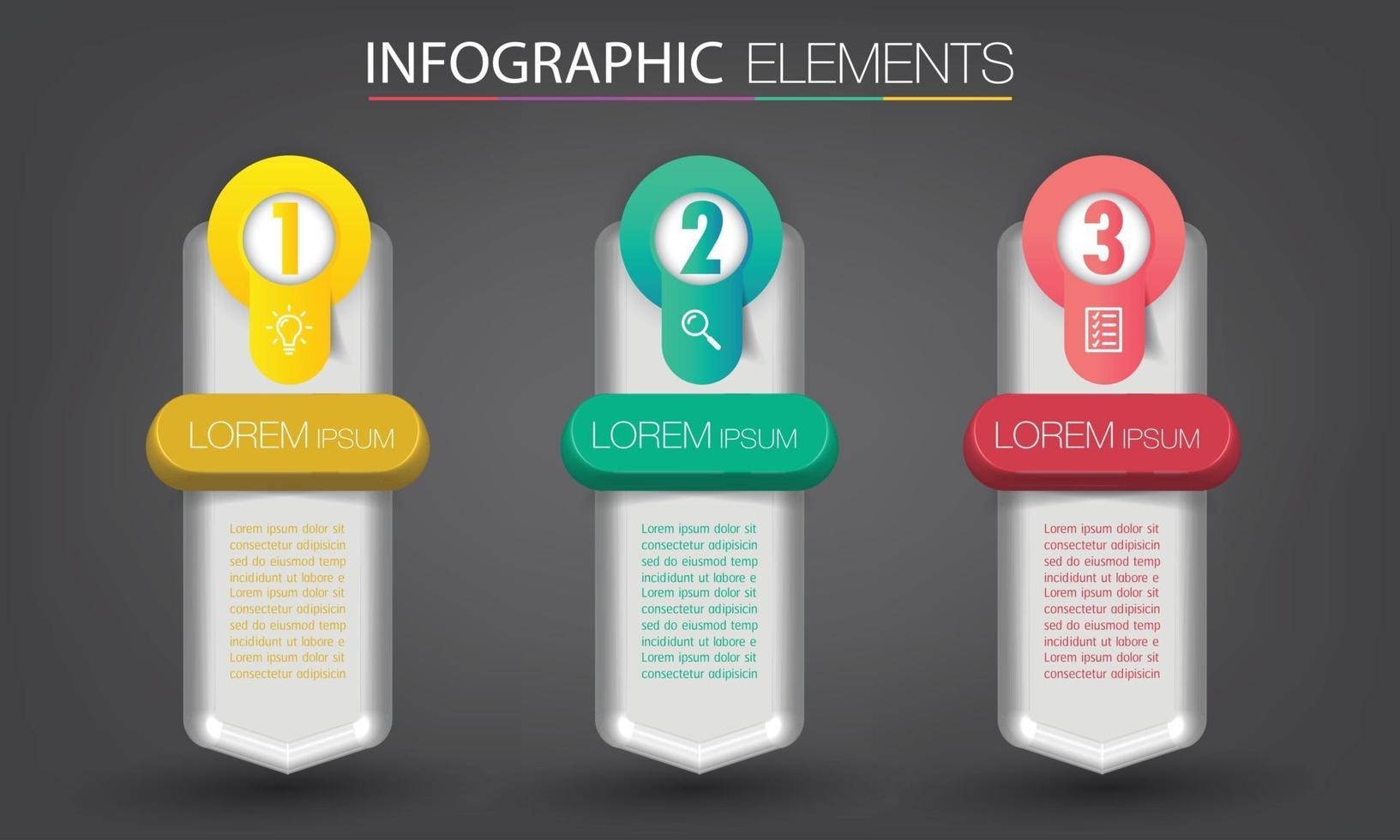 infographie de bannière de modèle de zone de texte moderne vecteur