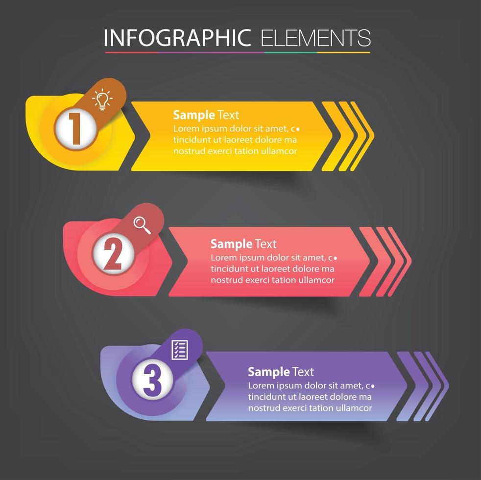 infographie de bannière de modèle de zone de texte moderne vecteur