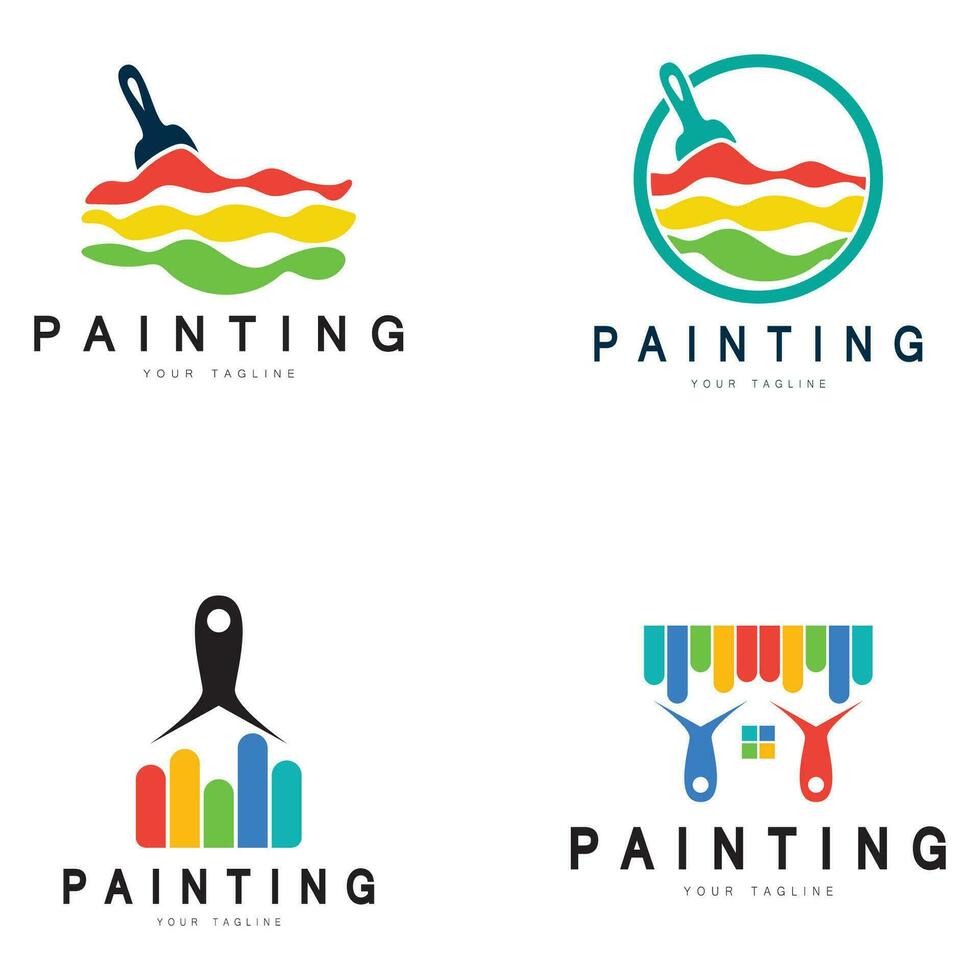 icône de vecteur de modèle de logo de peinture