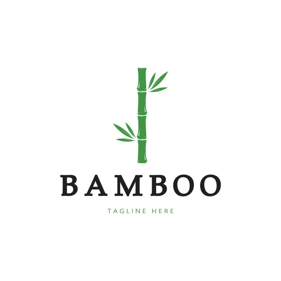 bambou logo modèle vecteur icône illustration design