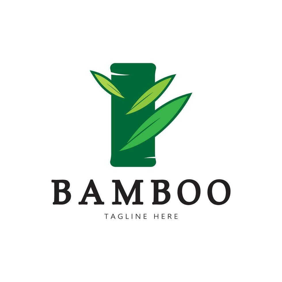 bambou logo modèle vecteur icône illustration design