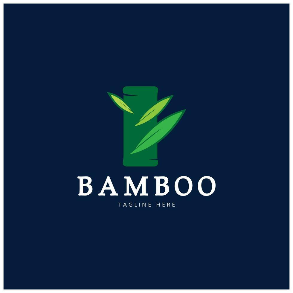 bambou logo modèle vecteur icône illustration design