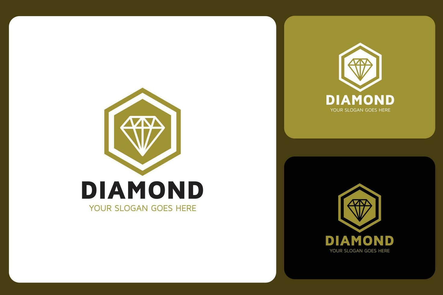 diamants logo conception modèle vecteur