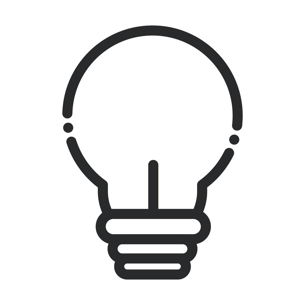 ampoule de laboratoire science et icône de style de ligne de recherche vecteur