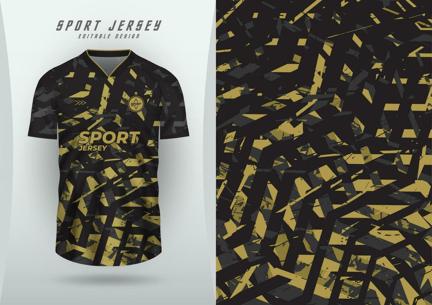 Contexte pour des sports Jersey, football Jersey, fonctionnement Jersey, courses Jersey, or et noir grunge zigzag modèle. vecteur