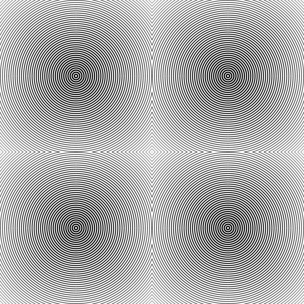 noir blanc concentrique cercles modèle vecteur