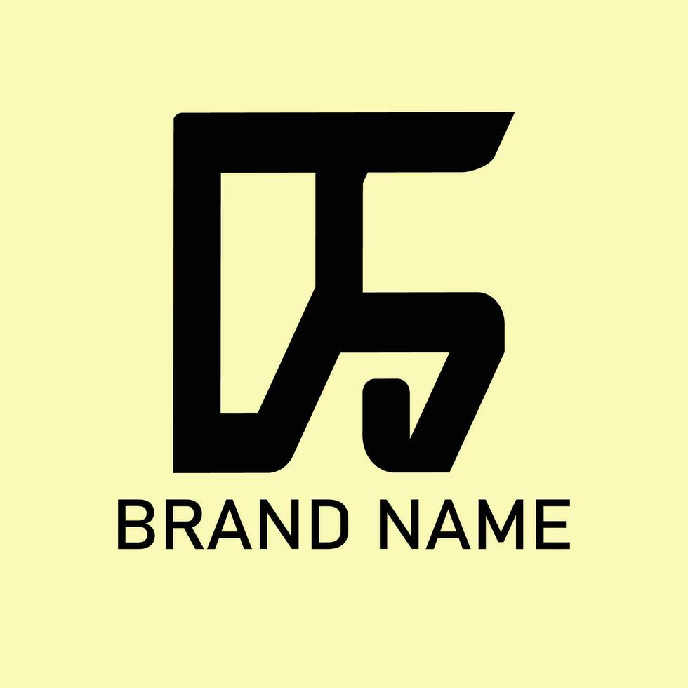 lettre ds ligne logo conception. vecteur abstrait logo conception modèles. utilisable pour affaires et l'image de marque logos. plat vecteur logo conception modèle élément.