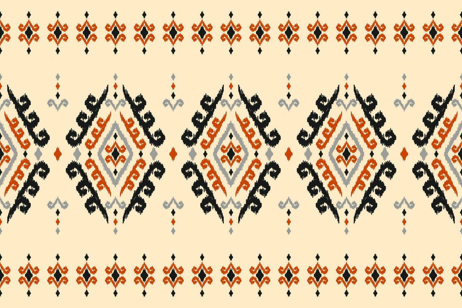tapis ethnique ikat modèle art. aztèque ethnique sans couture modèle dans tribal. mexicain style. vecteur