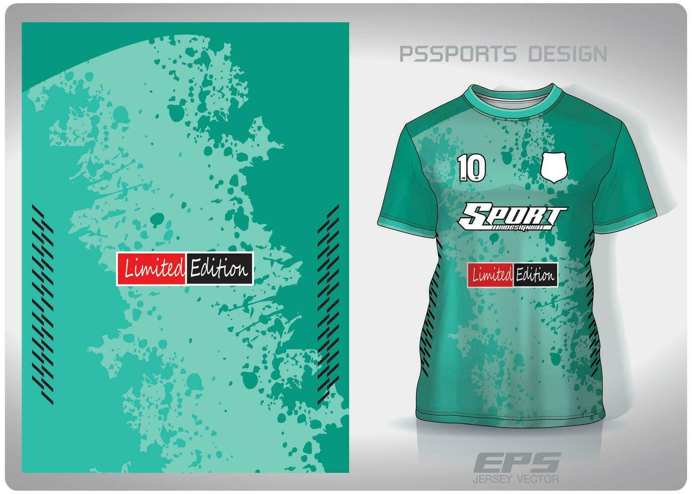 modèle conception, illustration, textile Contexte pour des sports T-shirt, Football Jersey chemise maquette pour Football club. cohérent de face vue vecteur