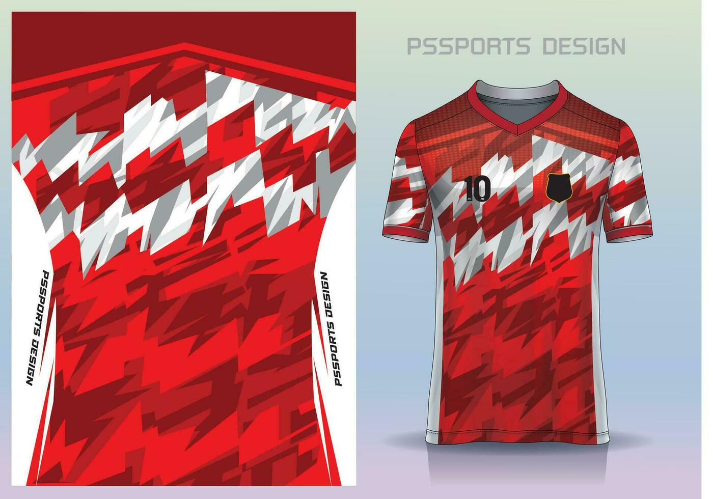 modèle conception, illustration, textile Contexte pour des sports T-shirt, Football Jersey chemise maquette pour Football club. cohérent de face vue vecteur