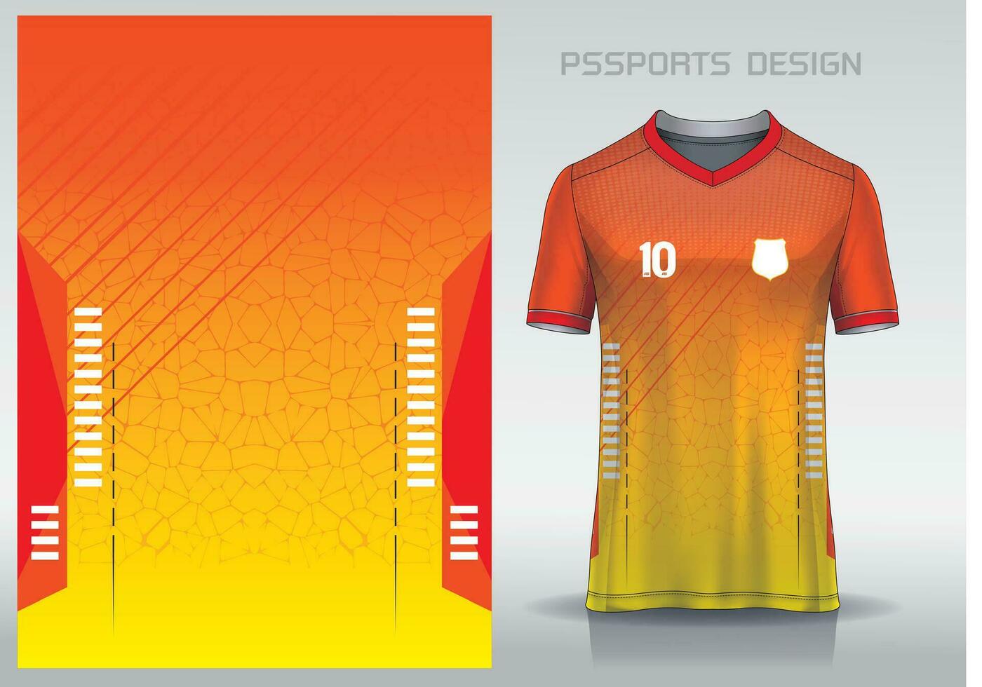 modèle conception, illustration, textile Contexte pour des sports T-shirt, Football Jersey chemise maquette pour Football club. cohérent de face vue vecteur