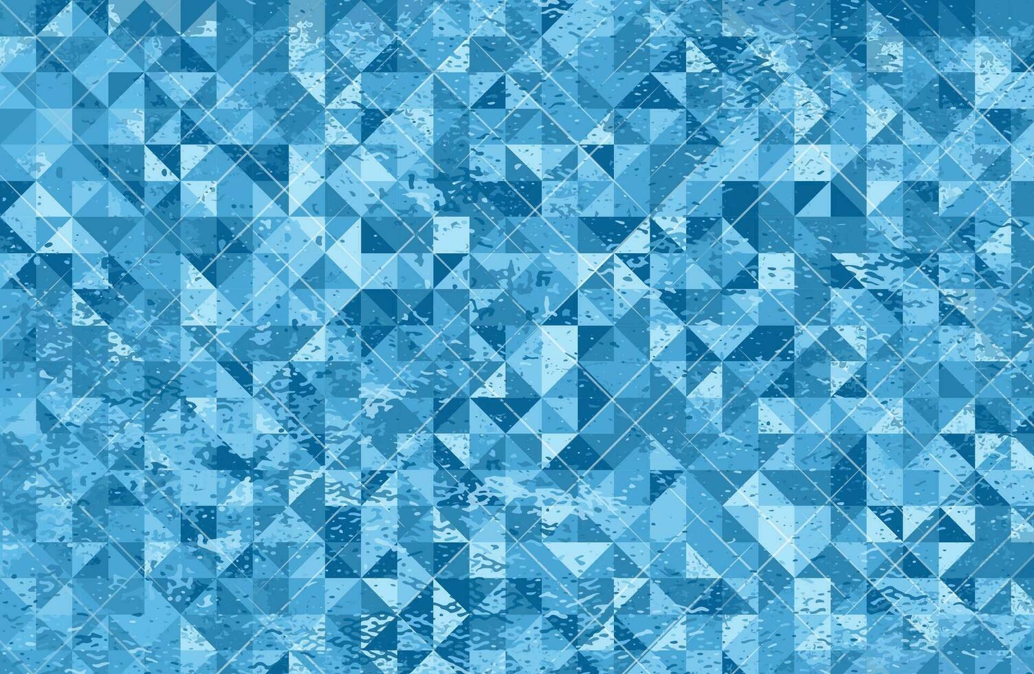 triangle bleu abstrait avec motif grunge vecteur