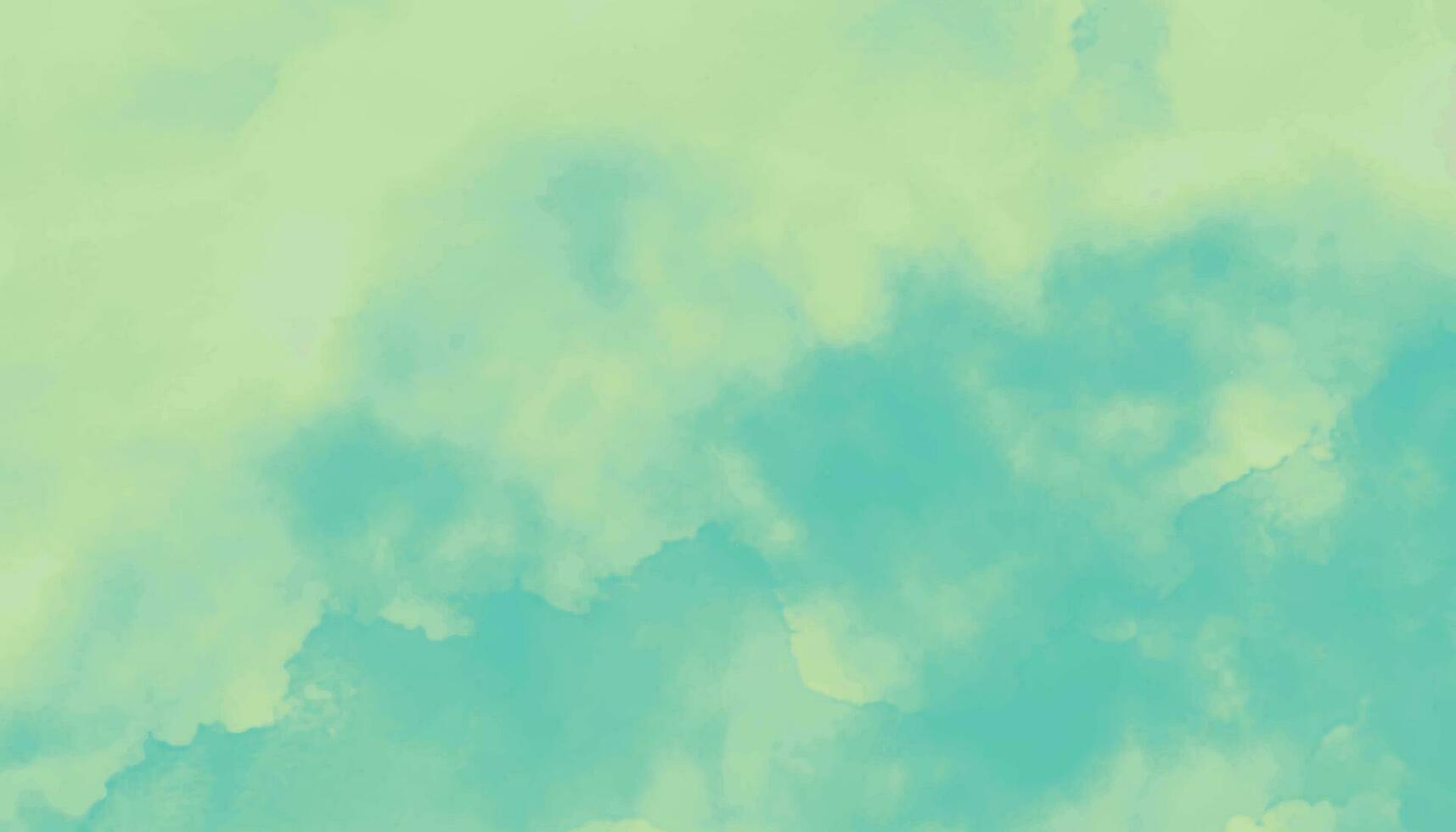 aquarelle Contexte avec des nuages conception laver aqua peint texture. vert Contexte avec perdre connaissance texture. coloré grungy Contexte. vecteur