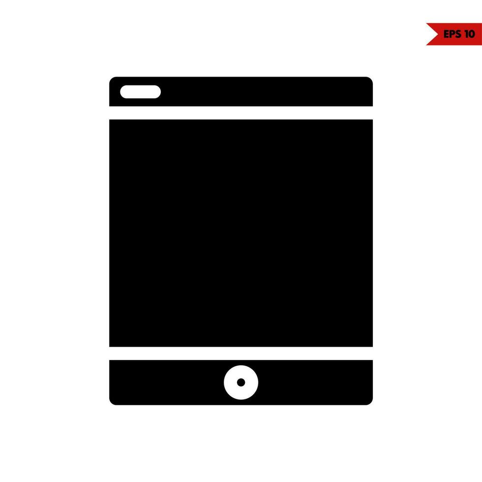 icône de glyphe de téléphone portable vecteur