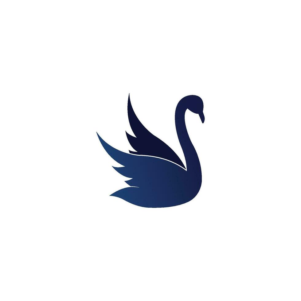 vecteur de modèle de logo de cygne