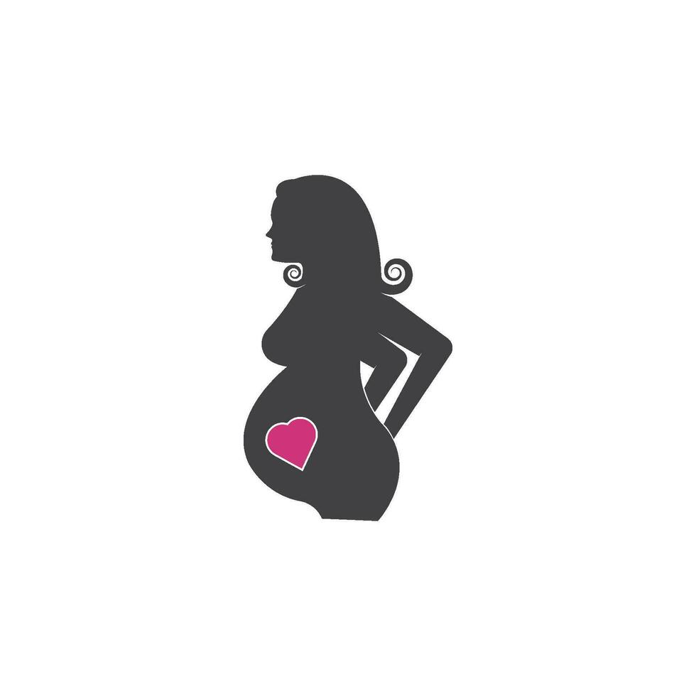 beauté Enceinte femmes vecteur