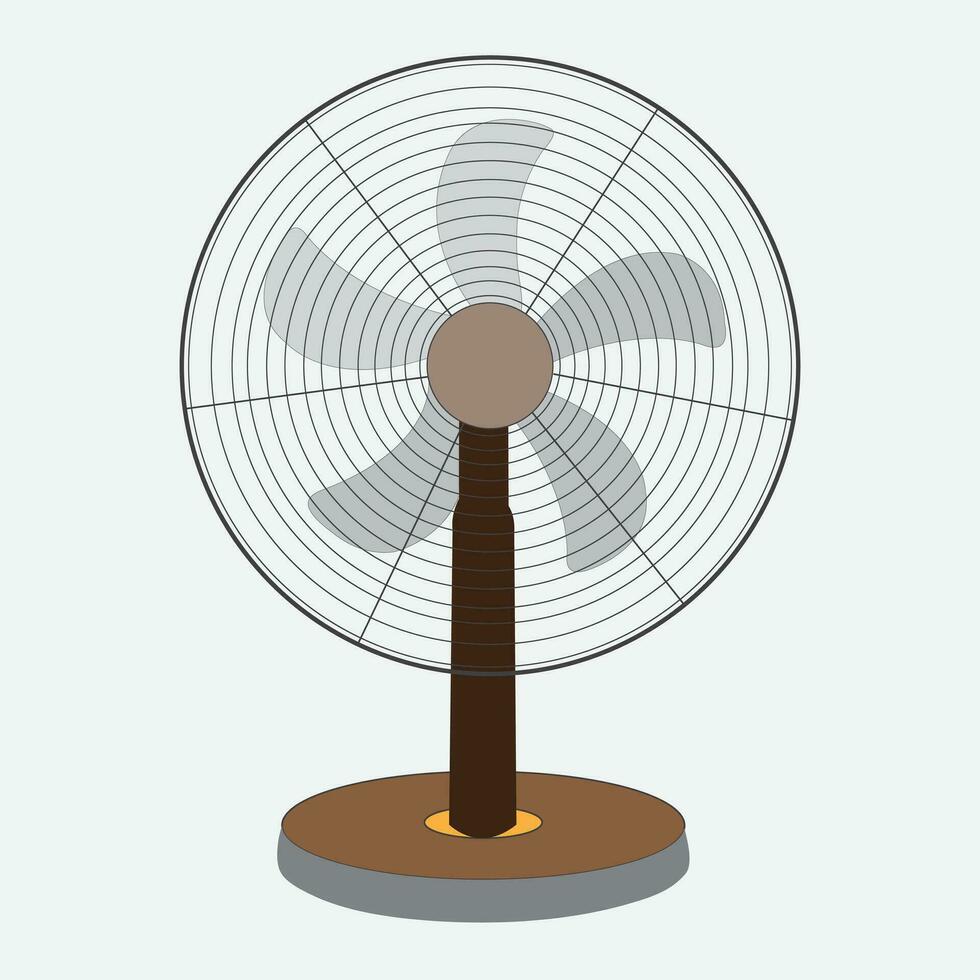 électrique air ventilateur vecteur dessin sur isolé avec arrière-plan, supporter ventilateur vecteur, ligne art, eps10.