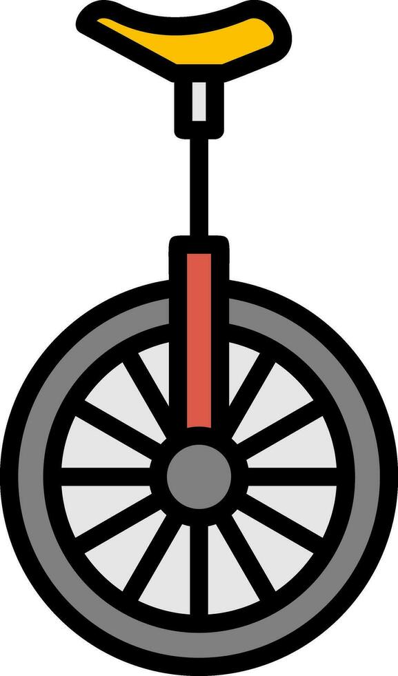 conception d'icône de vecteur de monocycle