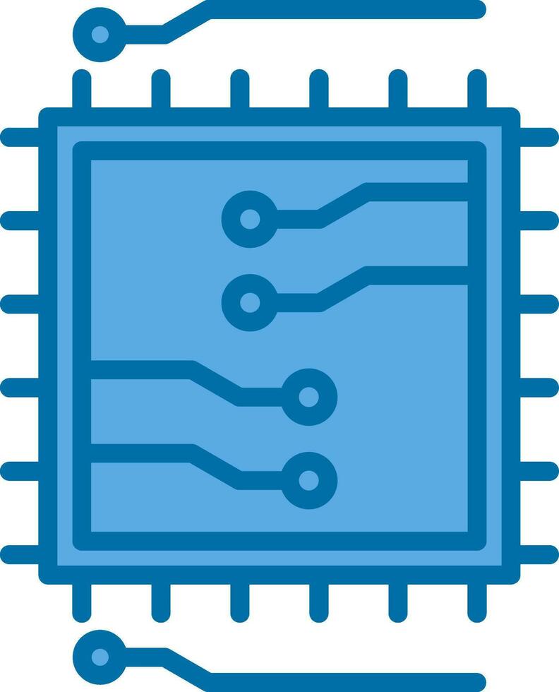 conception d'icône de vecteur de puce