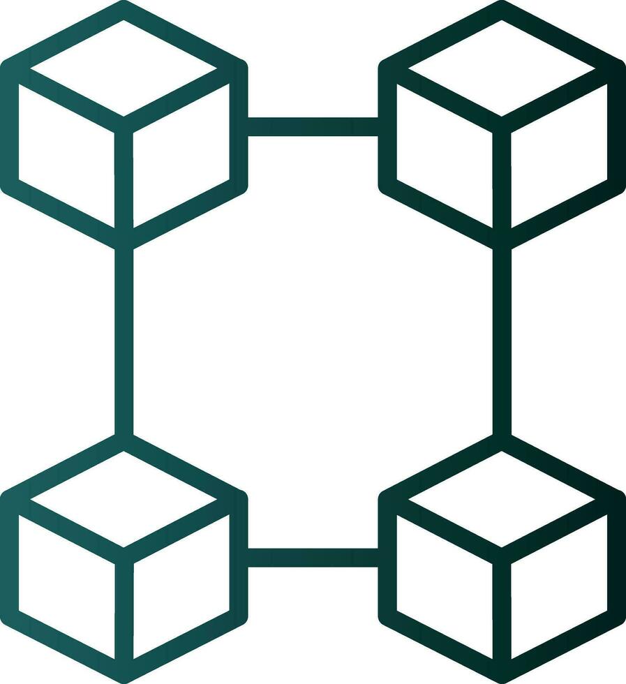 conception d'icône vectorielle blockchain vecteur