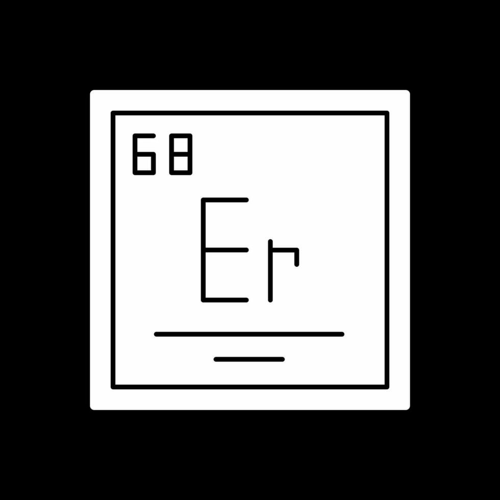 erbium vecteur icône conception