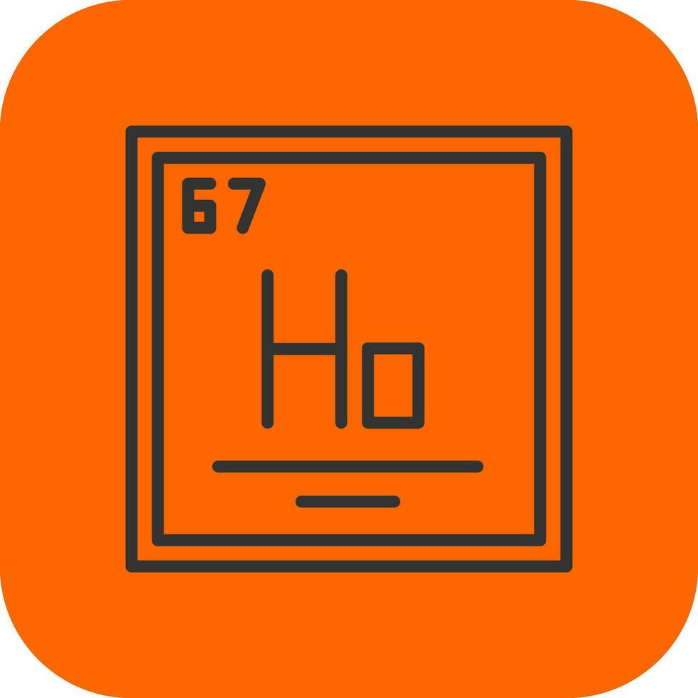 holmium vecteur icône conception