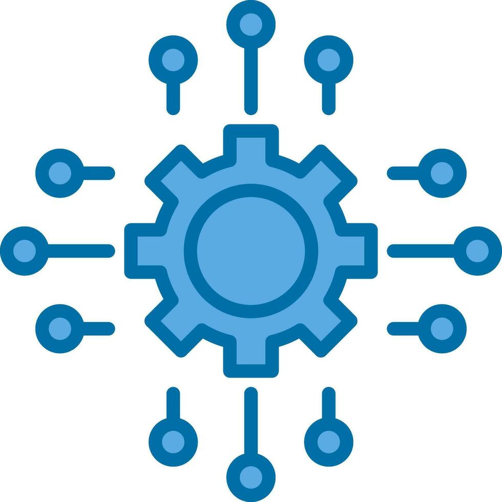 conception d'icône de vecteur d'automatisation