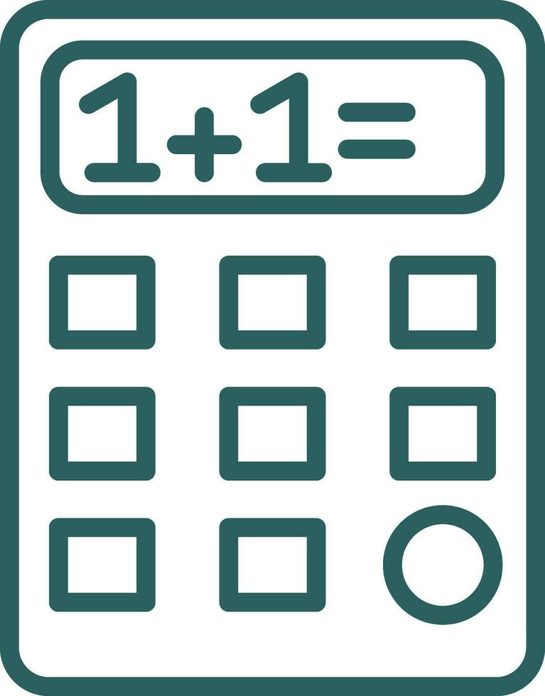 conception d'icône de vecteur de calculatrice