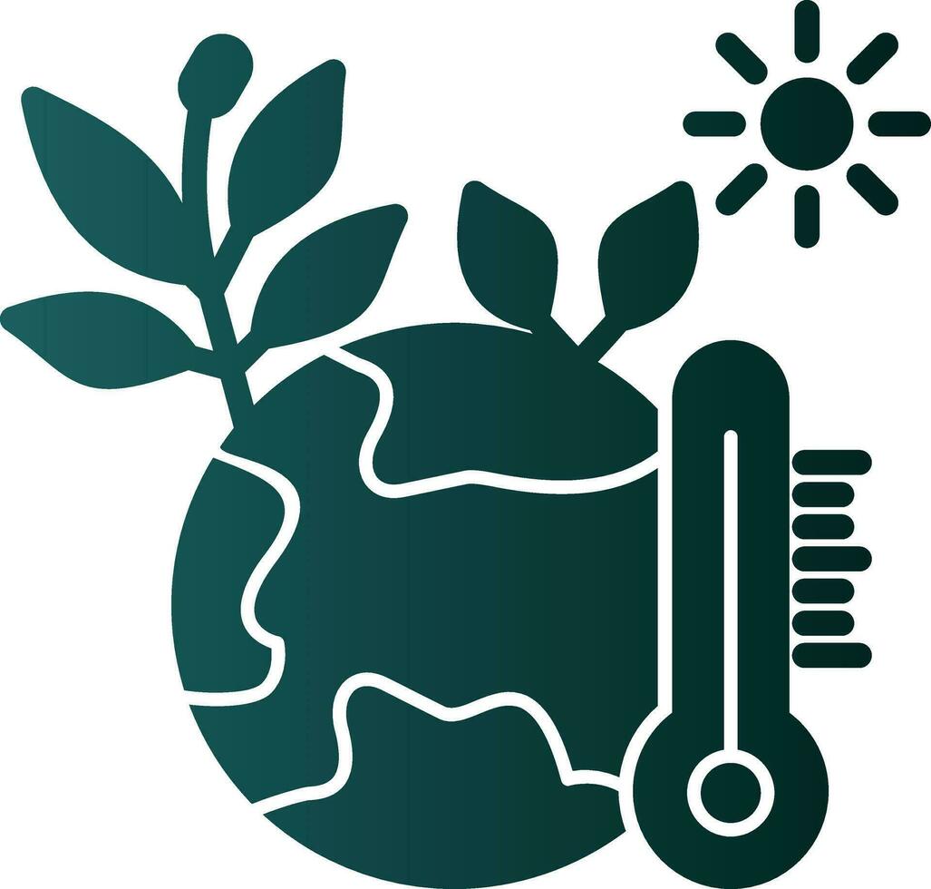 conception d'icône vectorielle de changement climatique vecteur