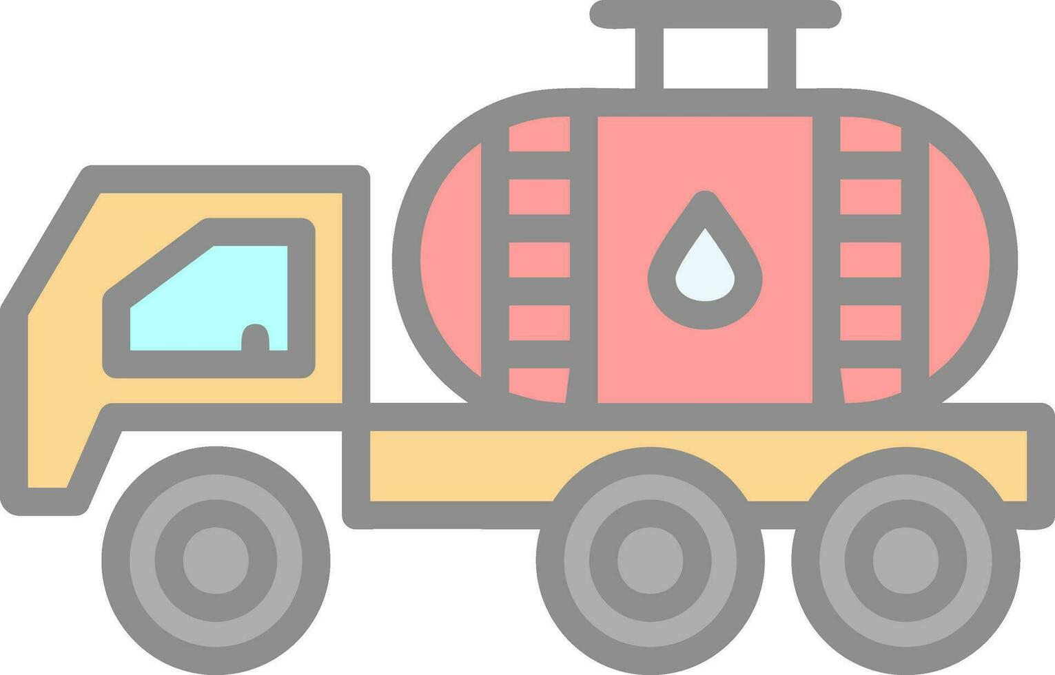 conception d'icône de vecteur de pétrolier