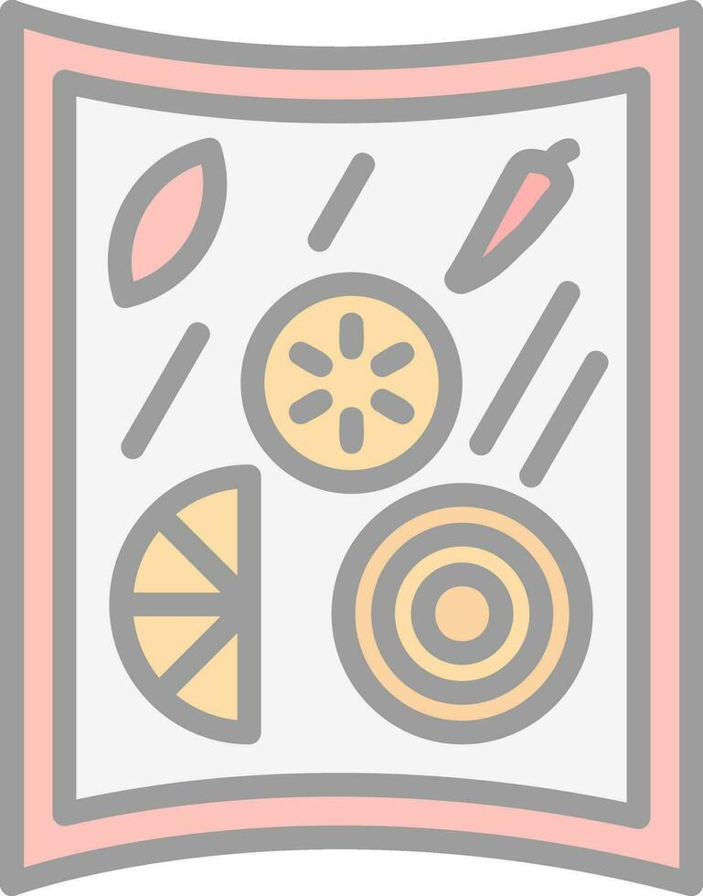 Papaye salade vecteur icône conception