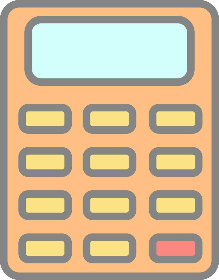 conception d'icône de vecteur de calculatrice