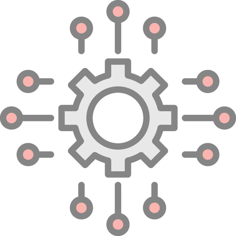 conception d'icône de vecteur d'automatisation