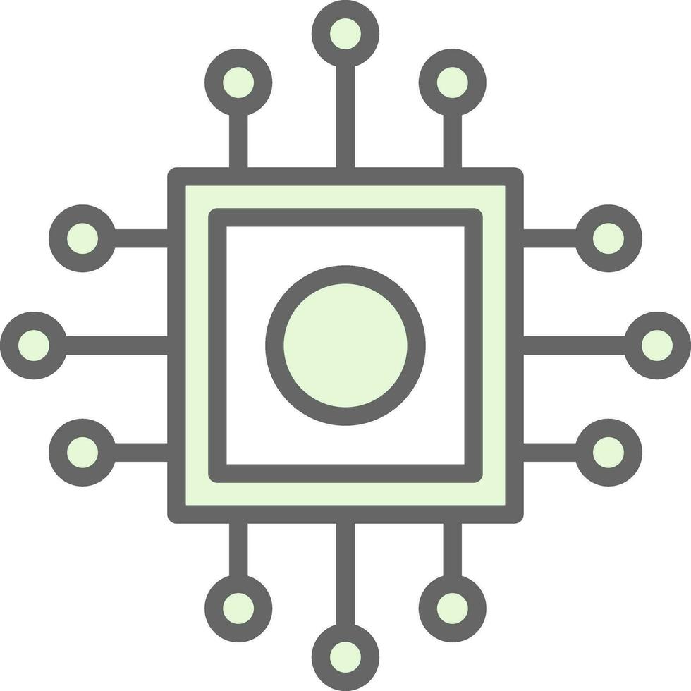 conception d'icône de vecteur de processeur