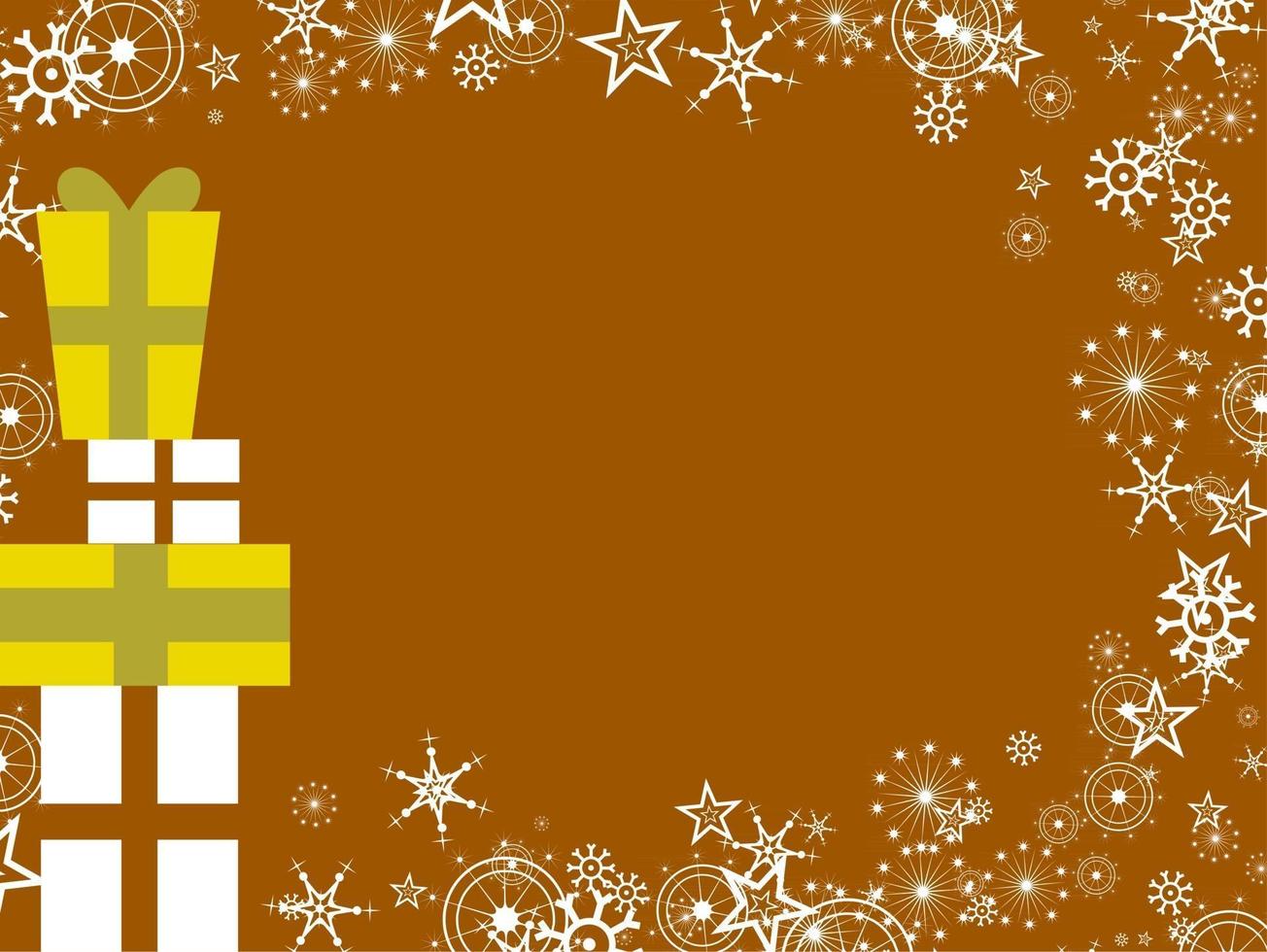 bordure festive de flocon de neige de noël vecteur