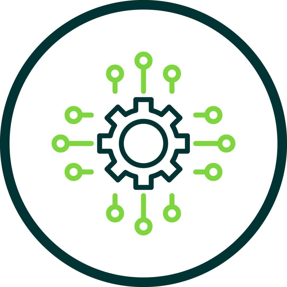 conception d'icône de vecteur d'automatisation