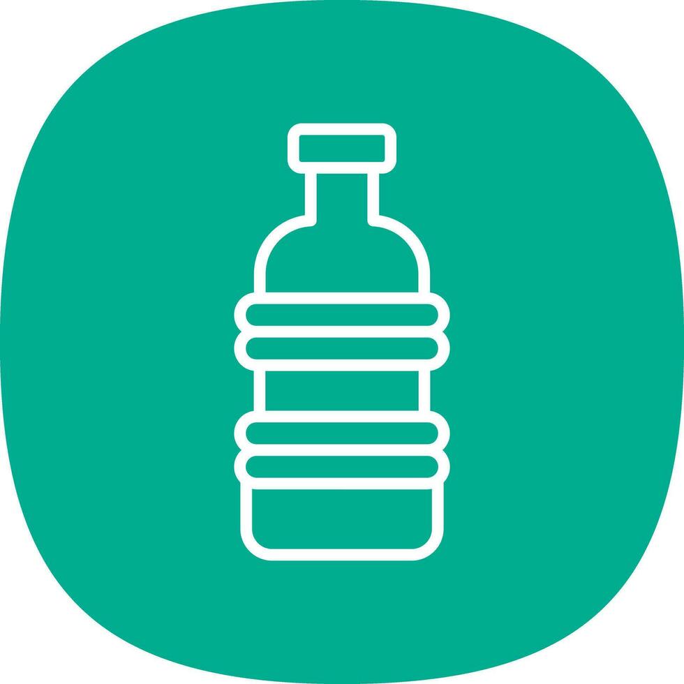 Plastique bouteille vecteur icône conception