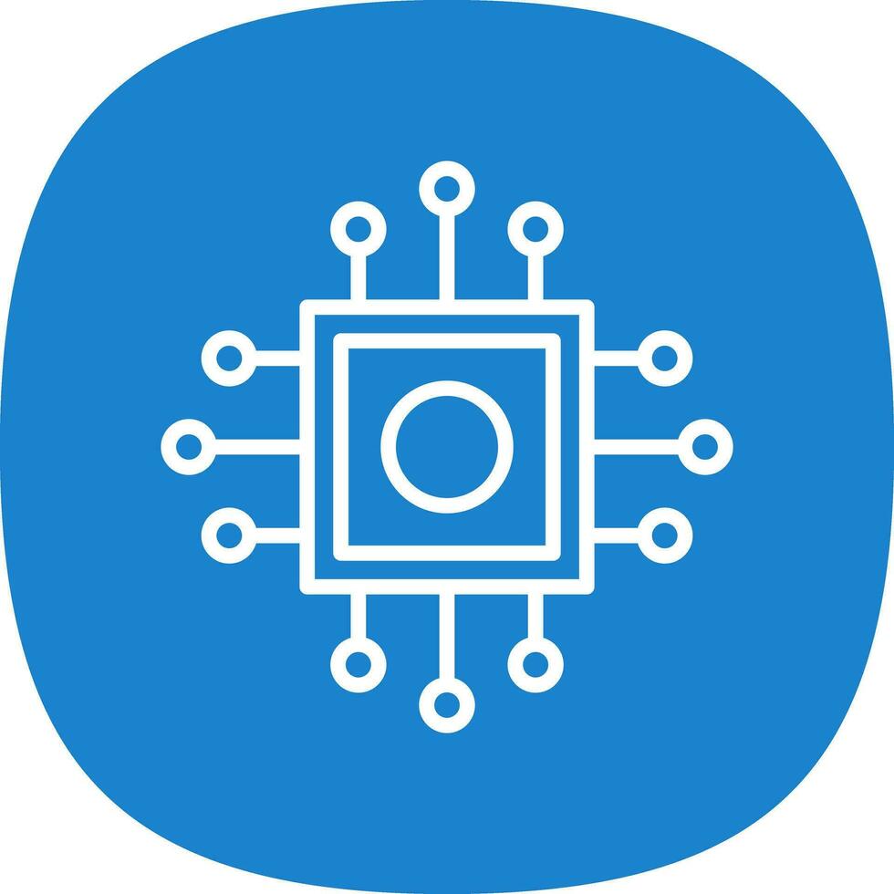 conception d'icône de vecteur de processeur