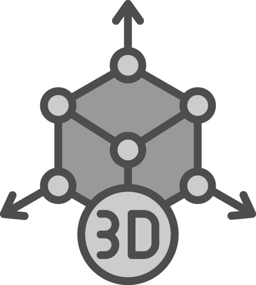 conception d'icône vectorielle de modélisation 3d vecteur