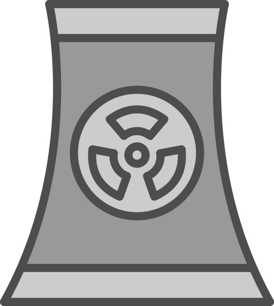 conception d'icône de vecteur nucléaire
