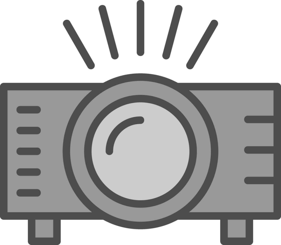 conception d'icône de vecteur de projecteur