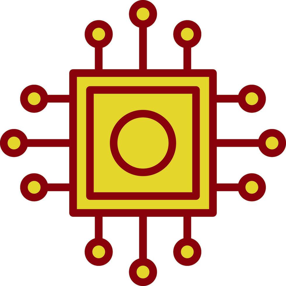 conception d'icône de vecteur de processeur