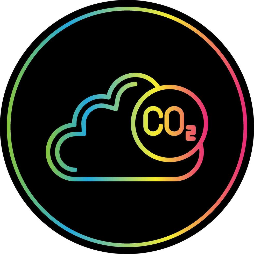 conception d'icône vectorielle co2 vecteur