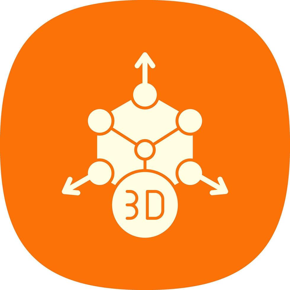 conception d'icône vectorielle de modélisation 3d vecteur