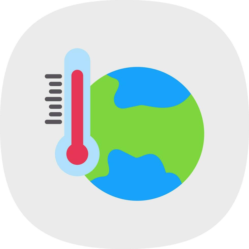 conception d'icône de vecteur de réchauffement climatique