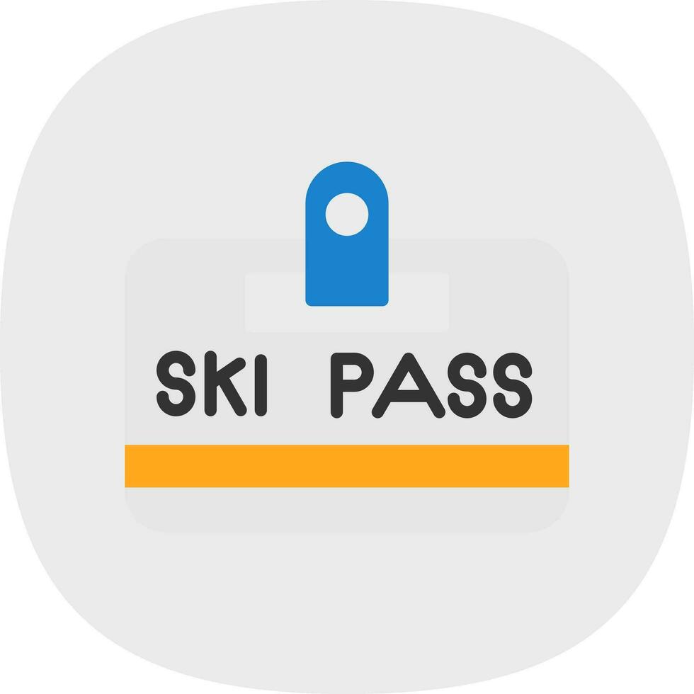 ski passer vecteur icône conception