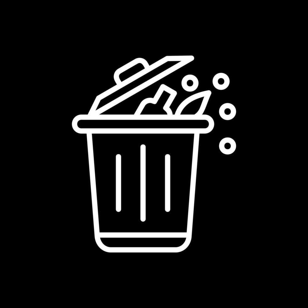 conception d'icône de vecteur de déchets