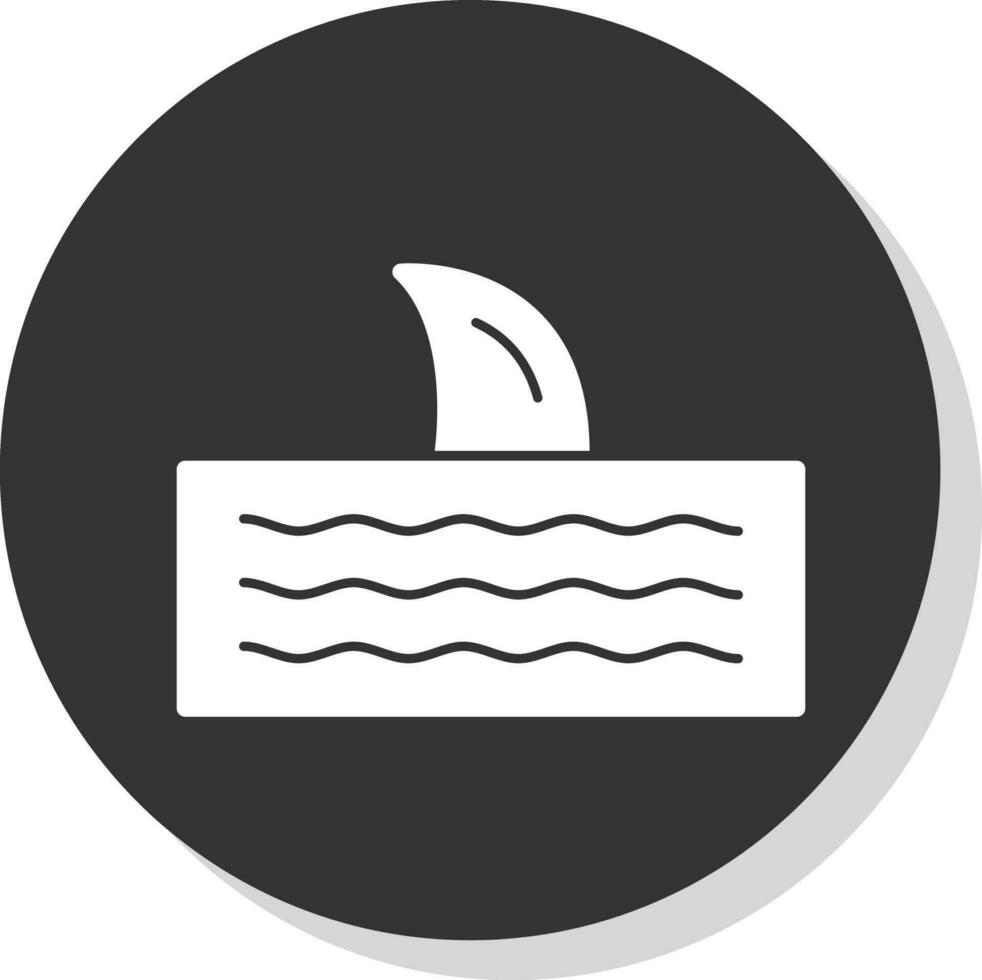 conception d'icône de vecteur de nageoire