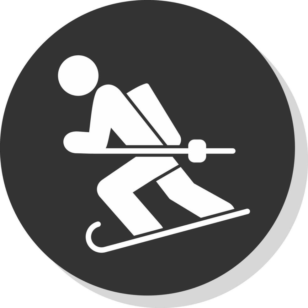 des skis vecteur icône conception