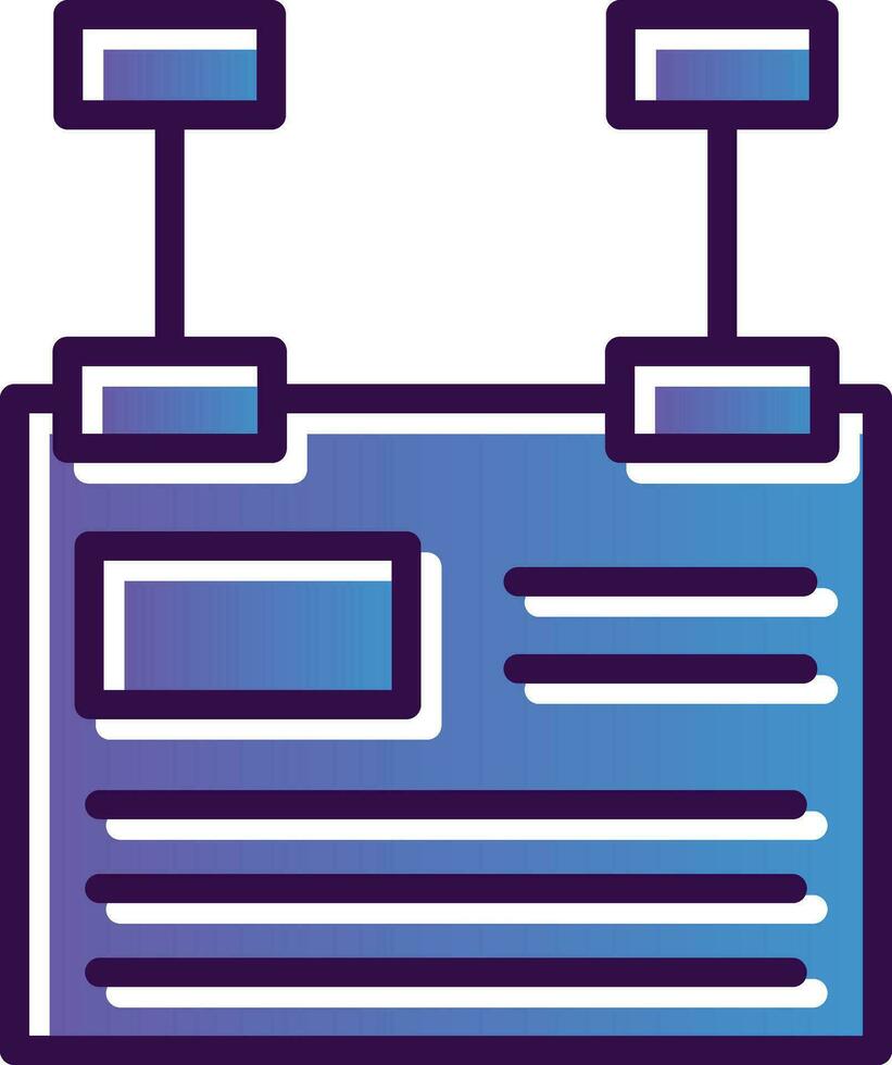 conception d'icône de vecteur de panneau d'affichage